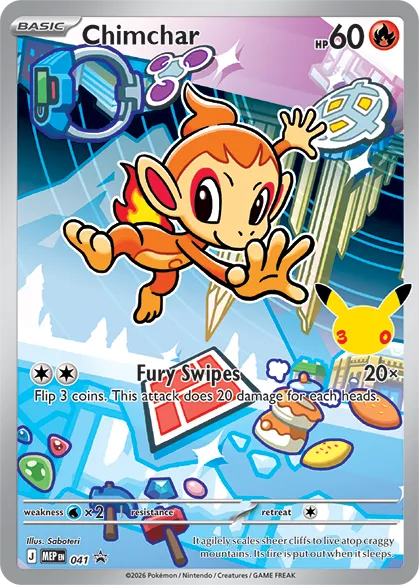 Chimchar illustration rare promo