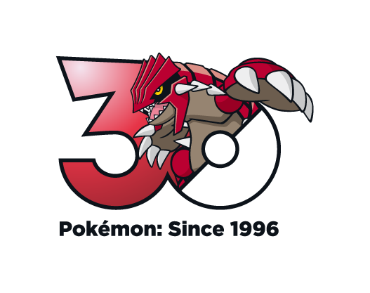 Groudon 30th Anniversary Logo